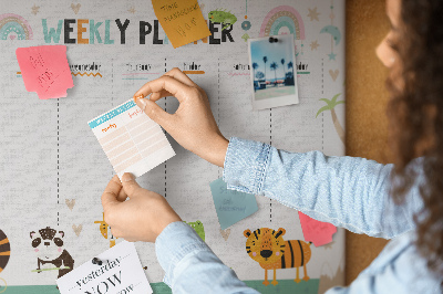 Pin board Animal planner