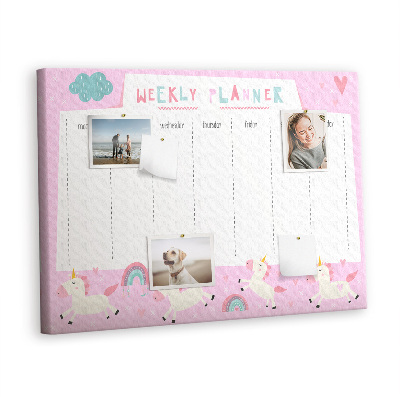 Pin board Kids weekly planner