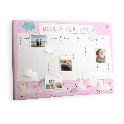 Pin board Kids weekly planner