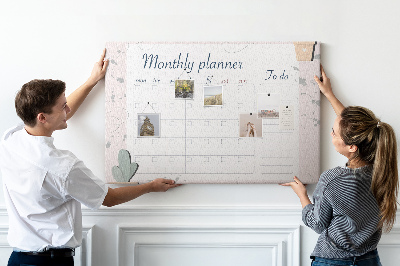 Pin board Monthly planner