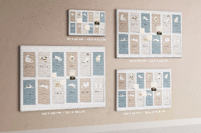 Pin board Cat calendar