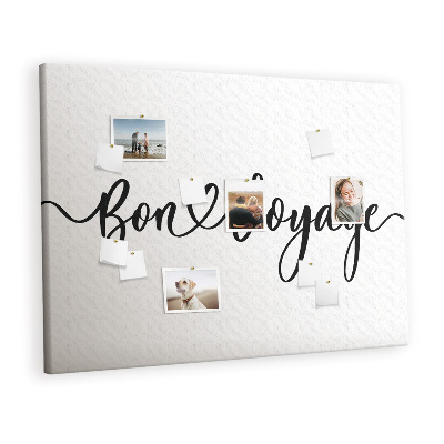 Pin board Word bon voyage