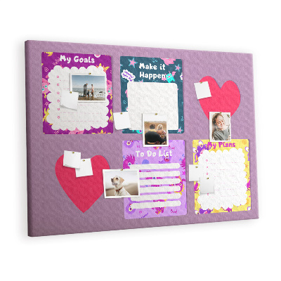 Decorative corkboard Monsters note paper