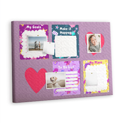 Decorative corkboard Monsters note paper