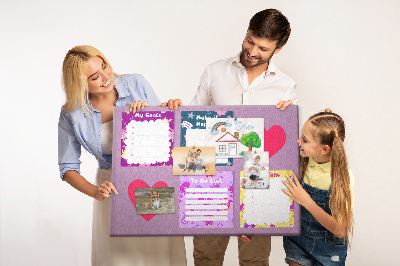 Decorative corkboard Monsters note paper