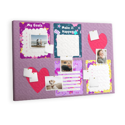 Decorative corkboard Monsters note paper