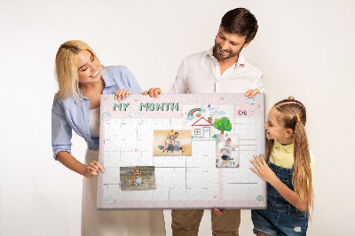 Decorative corkboard Kids planner