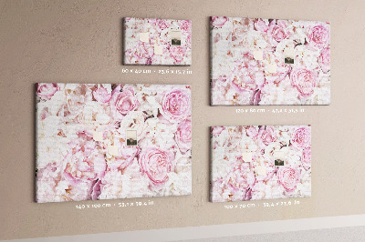 Decorative corkboard Decorative flowers