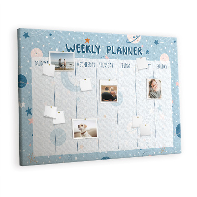 Decorative corkboard Cosmic planner