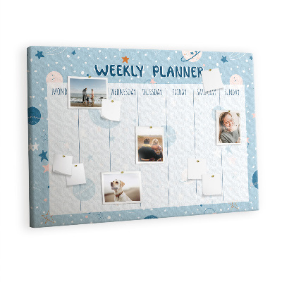 Decorative corkboard Cosmic planner