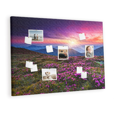 Cork board Sunrise flowers