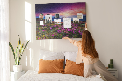 Cork board Sunrise flowers