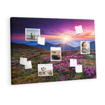 Cork board Sunrise flowers