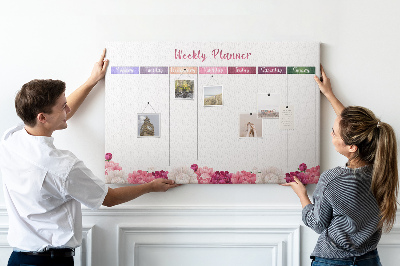 Cork board Floral planner