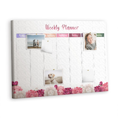 Cork board Floral planner