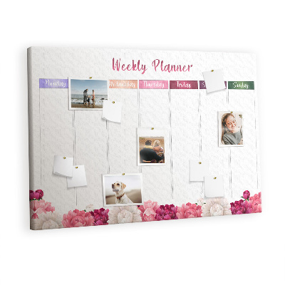 Cork board Floral planner