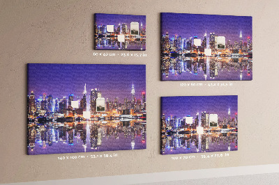 Memo cork board Manhattan skyline