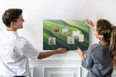 Memo cork board Field abstraction