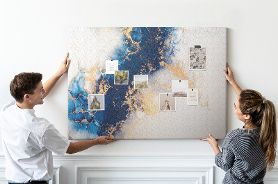 Memo cork board Marble pattern