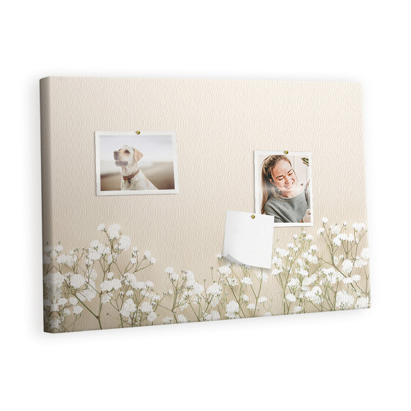 Memo cork board Blooming flowers