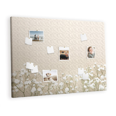 Memo cork board Blooming flowers