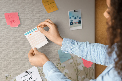 Memo cork board Blooming flowers