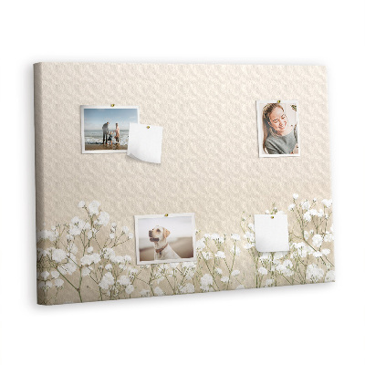 Memo cork board Blooming flowers