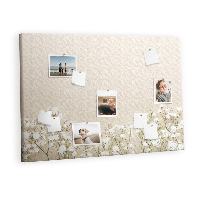 Memo cork board Blooming flowers