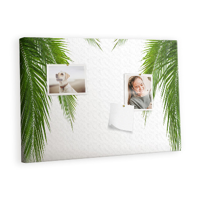 Decorative corkboard Palm tree leaves