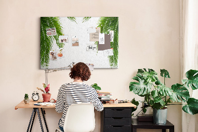 Decorative corkboard Palm tree leaves