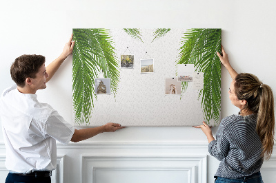 Decorative corkboard Palm tree leaves