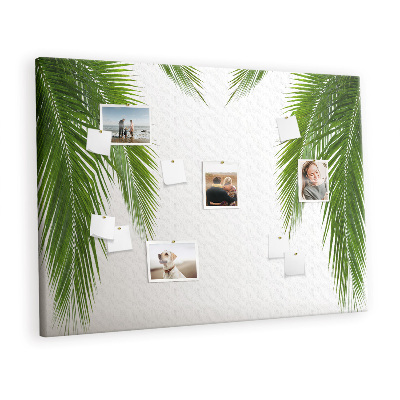 Decorative corkboard Palm tree leaves