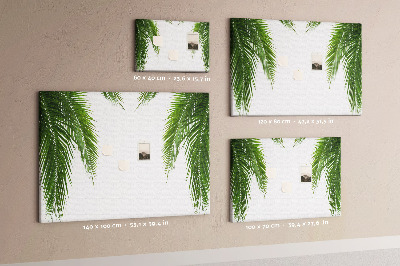 Decorative corkboard Palm tree leaves