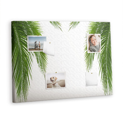 Decorative corkboard Palm tree leaves