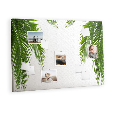 Decorative corkboard Palm tree leaves