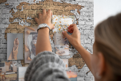 Decorative corkboard Room style map