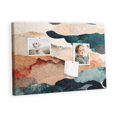 Decorative corkboard Abstracion landscape