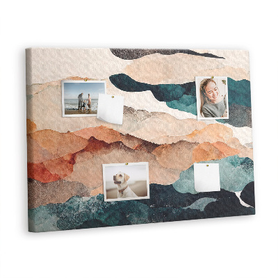 Decorative corkboard Abstracion landscape