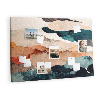 Decorative corkboard Abstracion landscape