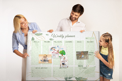 Cork board Leaves planner