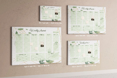 Cork board Leaves planner