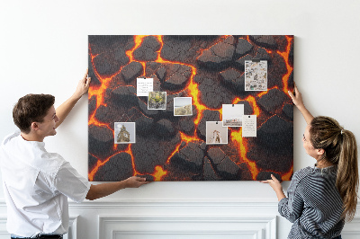 Decorative corkboard Lava volcano