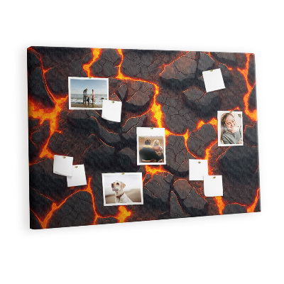 Decorative corkboard Lava volcano