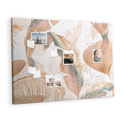 Decorative corkboard Leaves pattern nature