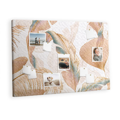 Decorative corkboard Leaves pattern nature