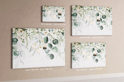 Decorative corkboard Flowers plants