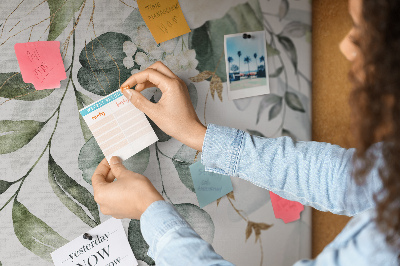 Cork board Nature leaves