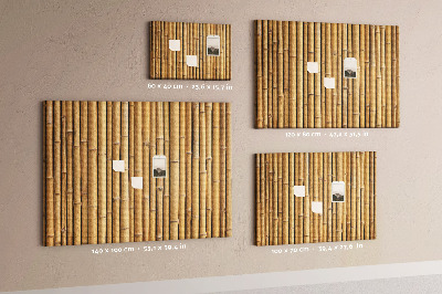 Cork board Bamboo fence