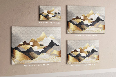 Cork board Mountains abstract