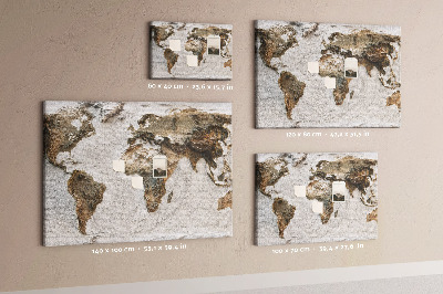 Cork board Old map